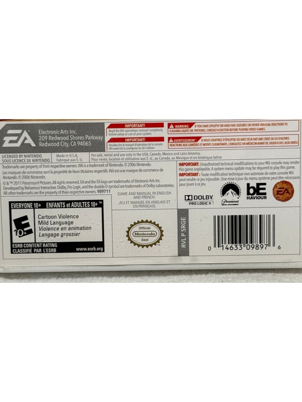 Rango Nintendo Wii - Picture 3 of 8